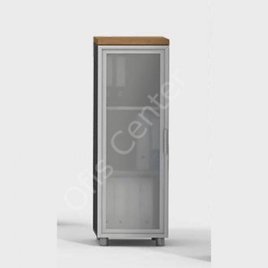 120X36 cm Camlı Kapaklı Dolap